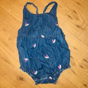 Gap with watermelon One Piece Bloomer 18-24 Mos